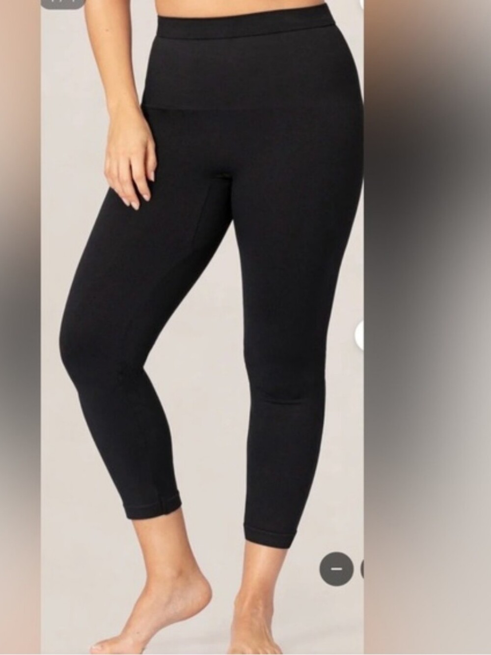 New Empetua by Shapermint High-Waisted Shaping Capri Legging Black Large